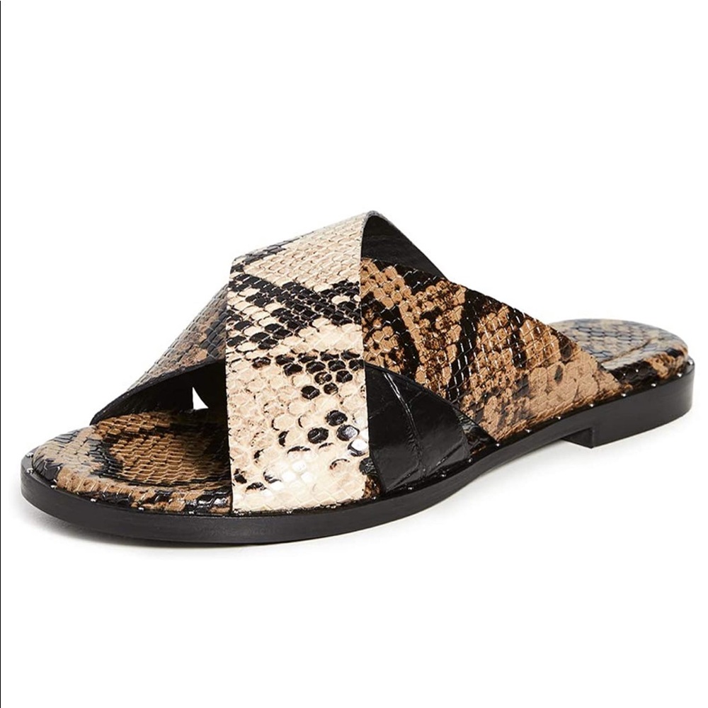 Freda Salvador Dew Cross Strap Sandals